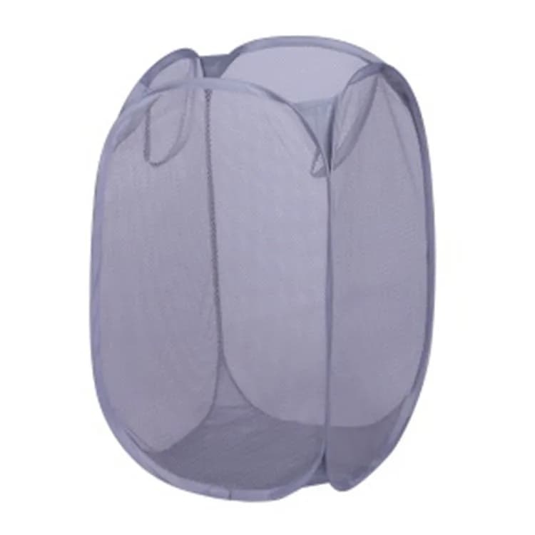 Cesto de ropa plegable de malla con 2 manijas